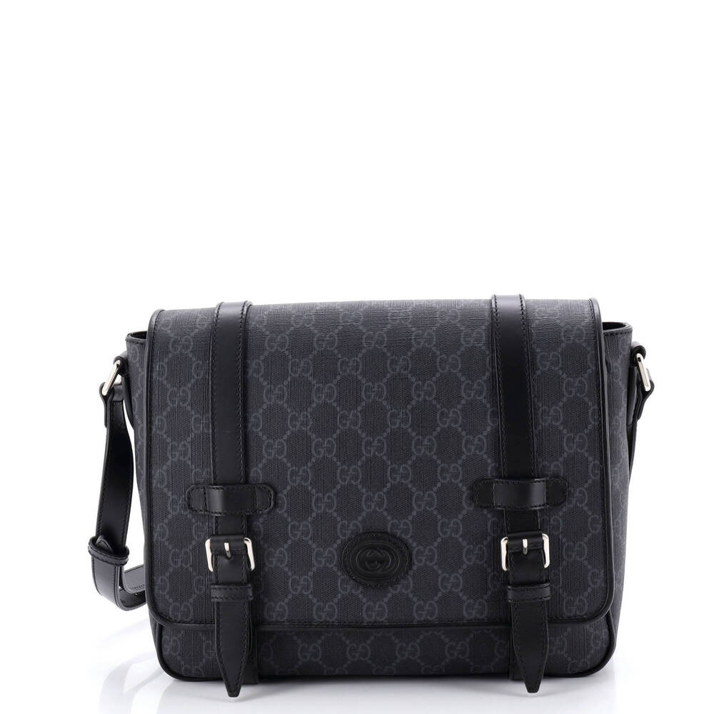 Gucci Medium Interlocking G Patch Messenger Bag G… - image 1